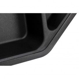 Мийка для кухні Granado Barcelona врізна 100х57 см нанограніт black shine 1101