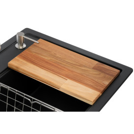 Мойка для кухни Granado Basic Artes 65х49,7 см со смесителем и аксессуарами наногранит black shine ksg1101