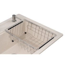 Мийка для кухні Granado Basic Artes 65х49,7 см із змішувачем та аксесуарами нанограніт terra ksg1103