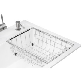 Мийка для кухні Granado Basic Artes 65х49,7 см із змішувачем та аксесуарами нанограніт white ksg1105