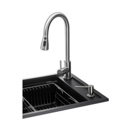 Мийка для кухні Granado Basic Estella 78х50 см із змішувачем та аксесуарами нанограніт black shine ksg0101