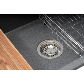 Мойка для кухни Granado Basic Estella 78х50 см со смесителем и аксессуарами наногранит графит ksg0109