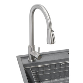 Мойка для кухни Granado Basic Estella 78х50 см со смесителем и аксессуарами наногранит графит ksg0109