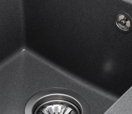 Мийка для кухні Granado Cadiz прямокутна 41х50 см нанограніт grafito 2309