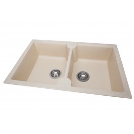 Мийка для кухні Granado Cordoba врізна 78х50 см нанограніт ivory 1204