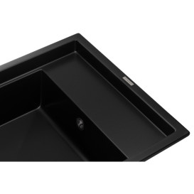 Мийка для кухні Granado Estella 78х50 см нанограніт black shine 3301
