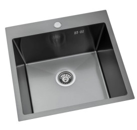 Мийка для кухні Granado Galera 49,8х49,8 см нержавіюча сталь S201 black  GS02201B
