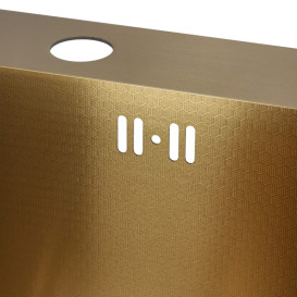 Мойка для кухни Granado Galera 49,8х49,8 см нержавеющая сталь S201 gold honeycomb GS02201GoldH