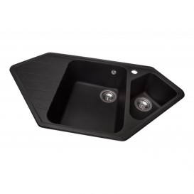 Мийка для кухні Granado Ibiza врізна 97,9х50 см нанограніт black shine 1801