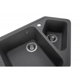 Мийка для кухні Granado Ibiza врізна 97,9х50 см нанограніт grafito 1809