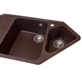 Мийка для кухні Granado Ibiza врізна 97,9х50 см нанограніт marron 1806
