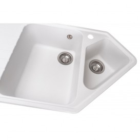 Мойка для кухни Granado Ibiza врезная 97,9х50 см наногранит white 1805