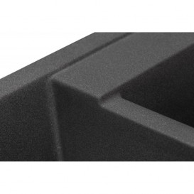 Мойка для кухни Granado Leon врезная 76,5х49 см наногранит grafito 1009