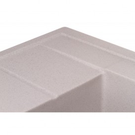 Мийка для кухні Granado Leon врізна 76,5х49 см нанограніт gris 1008