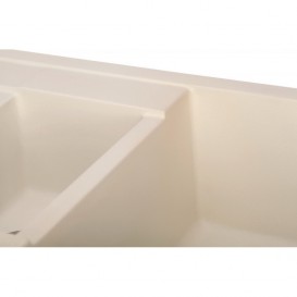 Мойка для кухни Granado Leon врезная 76,5х49 см наногранит ivory 1004