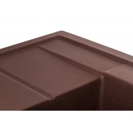 Мойка для кухни Granado Leon врезная 76,5х49 см наногранит marron 1006