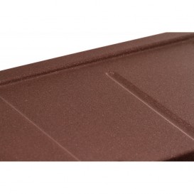 Мойка для кухни Granado Leon врезная 76,5х49 см наногранит marron 1006