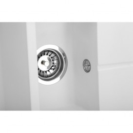 Мийка для кухні Granado Leon врізна 76,5х49 см нанограніт white 1005