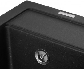 Мийка для кухні Granado Lerida 56х51 см нанограніт black shine 0401