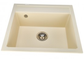 Мийка для кухні Granado Lerida 56х51 см нанограніт ivory 0404
