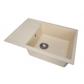 Мийка для кухні Granado Linares врізна 67,5х49,5 см нанограніт ivory 0804