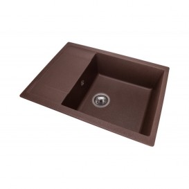 Мийка для кухні Granado Linares врізна 67,5х49,5 см нанограніт marron 0806