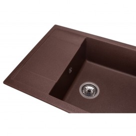 Мийка для кухні Granado Linares врізна 67,5х49,5 см нанограніт marron 0806