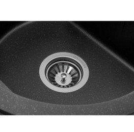 Мойка для кухни Granado Lugo 48х49,5 см наногранит black shine 2801