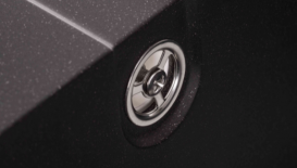 Мийка для кухні Granado Madrid врізна 58х50 см нанограніт black shine 1601