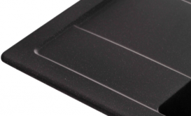 Мийка для кухні Granado Madrid врізна 58х50 см нанограніт black shine 1601