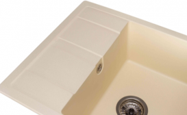 Мийка для кухні Granado Madrid врізна 58х50 см нанограніт ivory 1604