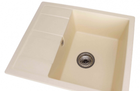 Мийка для кухні Granado Madrid врізна 58х50 см нанограніт ivory 1604