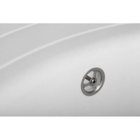 Мийка для кухні Granado Malaga врізна 61х46,5 см нанограніт white 0205