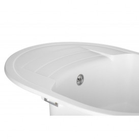 Мийка для кухні Granado Malaga врізна 61х46,5 см нанограніт white 0205