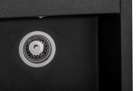 Мойка для кухни Granado Merida 49,6х48 см наногранит black shine 0301