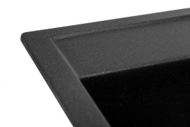 Мойка для кухни Granado Merida 49,6х48 см наногранит black shine 0301