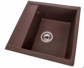 Мойка для кухни Granado Merida 49,6х48 см наногранит marron 0306