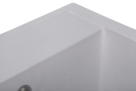 Мойка для кухни Granado Merida 49,6х48 см наногранит white 0305