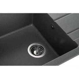 Мойка для кухни Granado Mora врезная 95,2х49,7 см наногранит grafito 2609