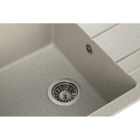 Мойка для кухни Granado Mora врезная 95,2х49,7 см наногранит gris 2608