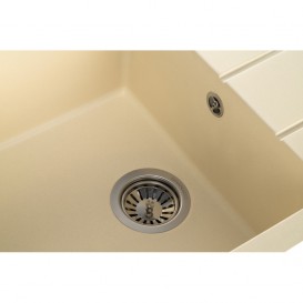 Мийка для кухні Granado Mora врізна 95,2х49,7 см нанограніт ivory 2604