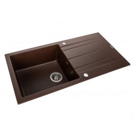 Мойка для кухни Granado Mora врезная 95,2х49,7 см наногранит marron 2606