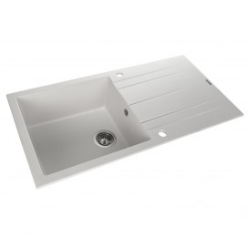 Мийка для кухні Granado Mora врізна 95,2х49,7 см нанограніт white 2605