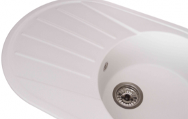 Мийка для кухні Granado Murcia врізна 78х50 см нанограніт білий 1705