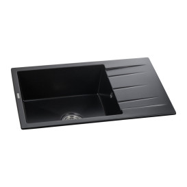 Мойка для кухни Granado Navia 77,5х49,5 см наногранит black shine gr3801