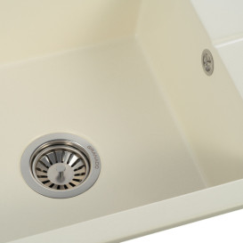 Мийка для кухні Granado Navia 77,5х49,5 см нанограніт ivory gr3804