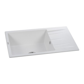 Мийка для кухні Granado Navia 77,5х49,5 см нанограніт white gr3805