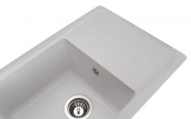 Мойка для кухни Granado Palma врезная 62х43,5 см наногранит white 2005