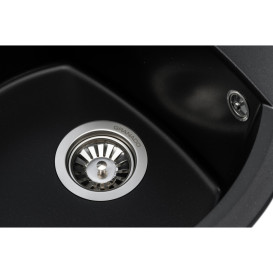 Мийка для кухні Granado Ronda 47х49 см нанограніт black shine  2201