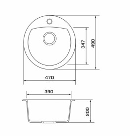Мойка для кухни Granado Ronda 47х49 см наногранит ivory 2204